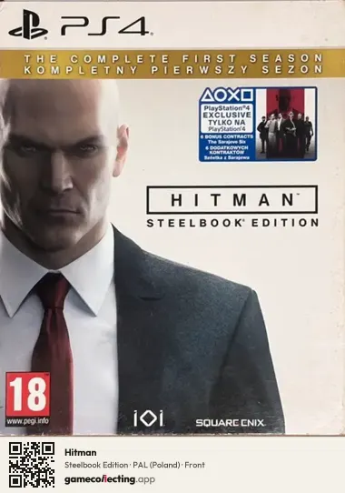 Hitman PlayStation 4, Poland box front
