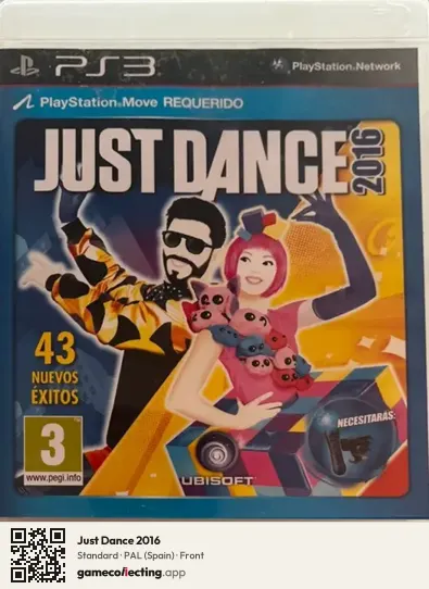 Just Dance 2016 PlayStation 3, Spain box front