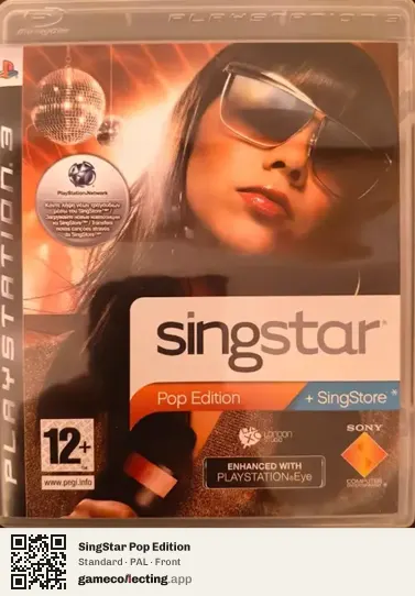 SingStar Pop Edition PlayStation 3, PAL box front