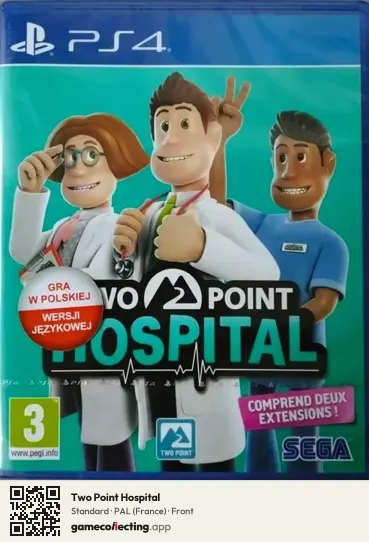Two Point Hospital PlayStation 4, France box front