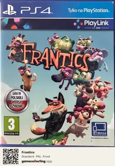 Frantics PlayStation 4, PAL box front