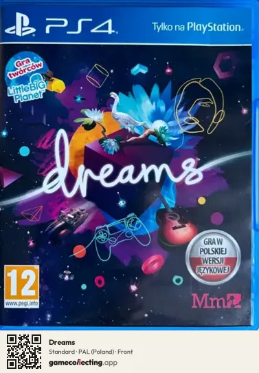 Dreams PlayStation 4, Poland box front