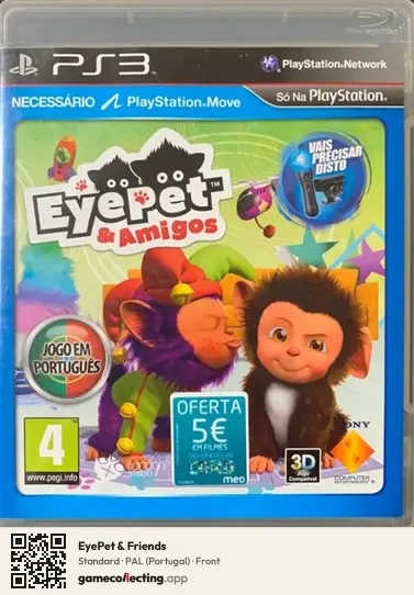 EyePet & Friends PlayStation 3, Portugal box front