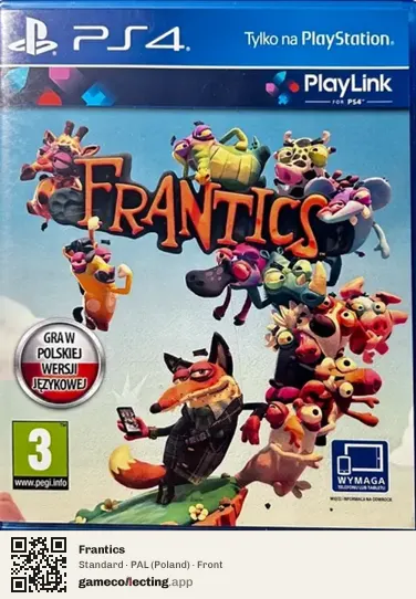 Frantics PlayStation 4, Poland box front