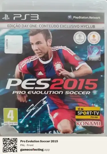 Pro Evolution Soccer 2015 PlayStation 3, PAL box front