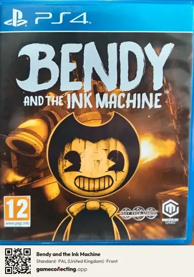 Bendy and the Ink Machine PlayStation 4, United Kingdom box front