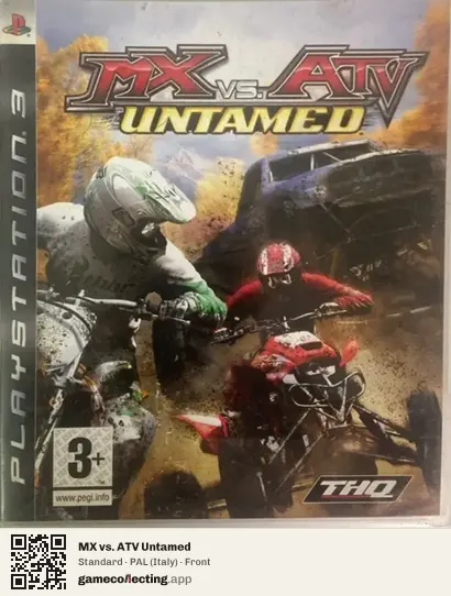 MX vs. ATV Untamed PlayStation 3, Italy box front