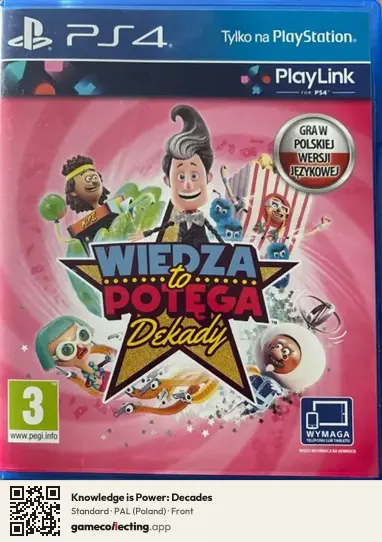 Knowledge is Power: Decades PlayStation 4, Poland box front