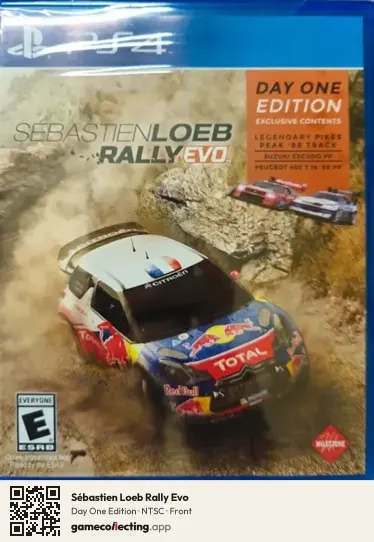 Sébastien Loeb Rally Evo PlayStation 4, NTSC box front