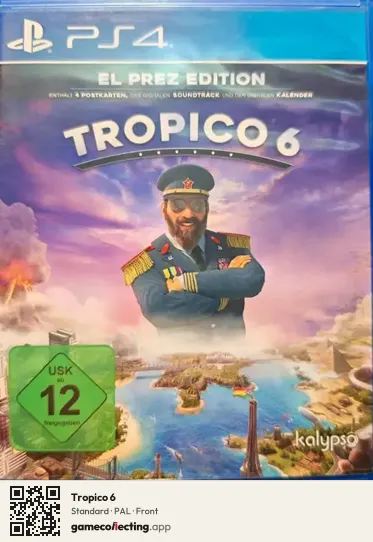 Tropico 6 PlayStation 4, PAL box front