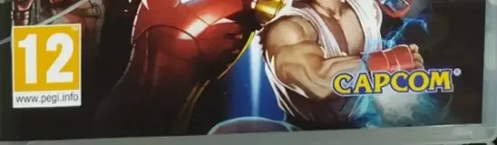 Marvel vs. Capcom 3: Fate of Two Worlds, the PEGI square on its front