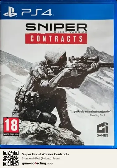Sniper Ghost Warrior Contracts PlayStation 4, Poland box front