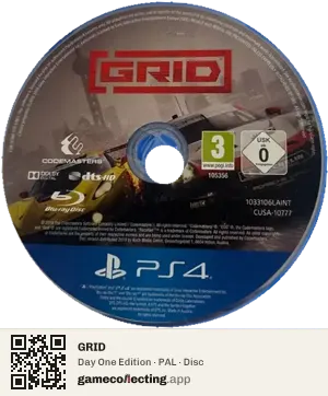 GRID PlayStation 4, PAL disc