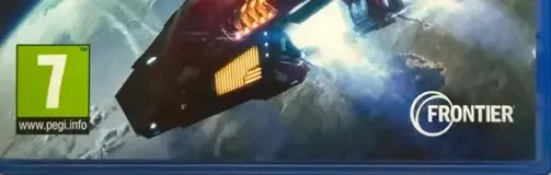 Elite Dangerous, the PEGI square on its front