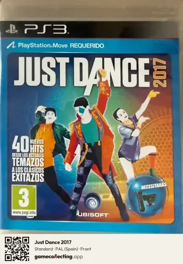 Just Dance 2017 PlayStation 3, Spain box front