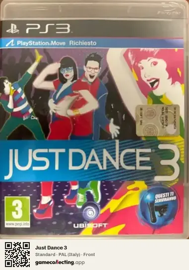 Just Dance 3 PlayStation 3, Italy box front