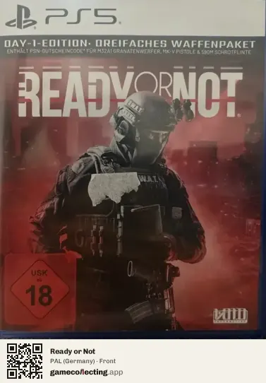 Ready or Not PlayStation 5, Germany box front