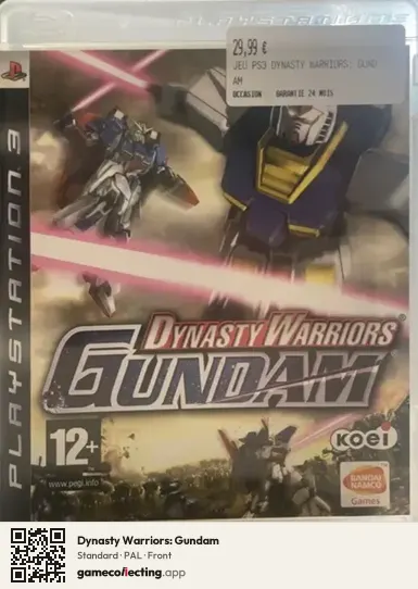 Dynasty Warriors: Gundam PlayStation 3, PAL box front