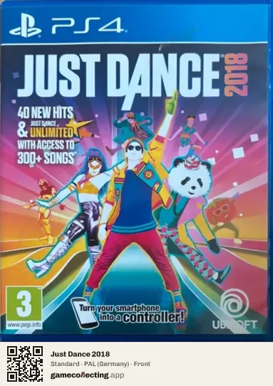 Just Dance 2018 PlayStation 4, Germany box front