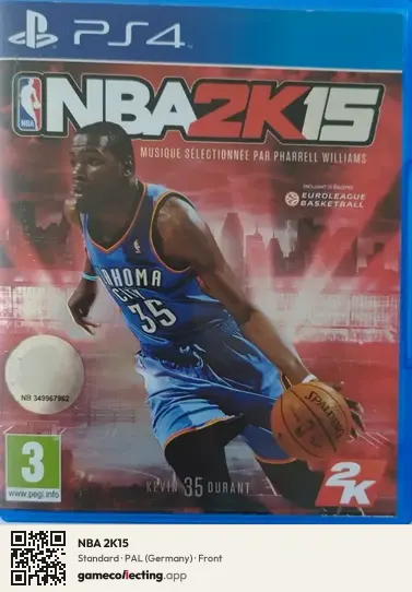 NBA 2K15 PlayStation 4, Germany box front