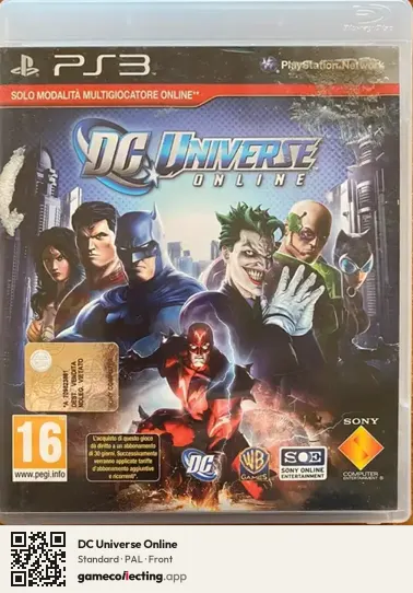 DC Universe Online PlayStation 3, PAL box front