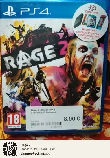 Rage 2 PlayStation 4, Italy box front