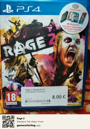 Rage 2 PlayStation 4, Italy box front