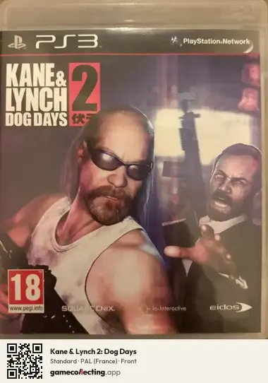Kane & Lynch 2: Dog Days PlayStation 3, France box front