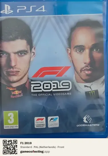 F1 2019 PlayStation 4, Netherlands box front