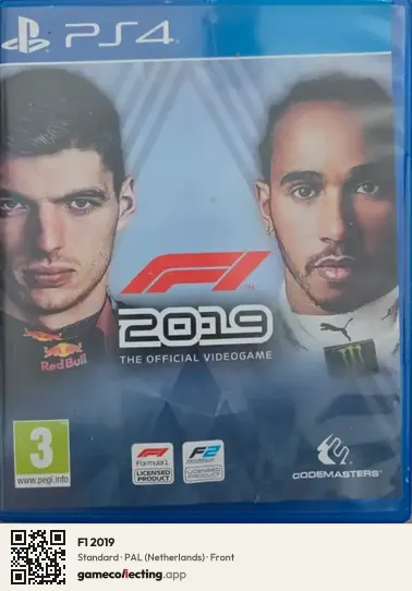 F1 2019 PlayStation 4, Netherlands box front