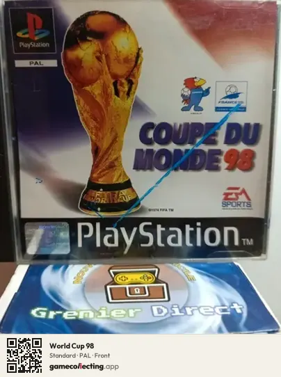 World Cup 98 PlayStation, PAL box front