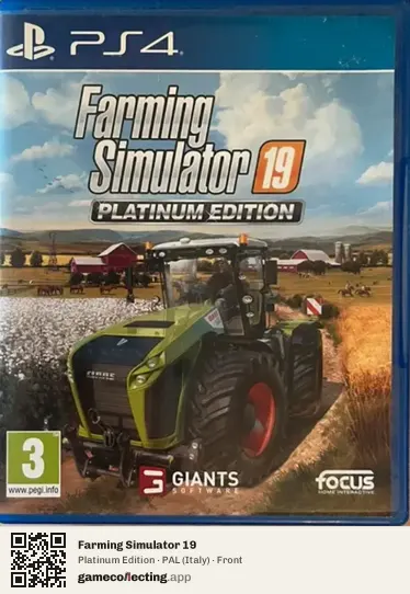 Farming Simulator 19 PlayStation 4, Italy box front