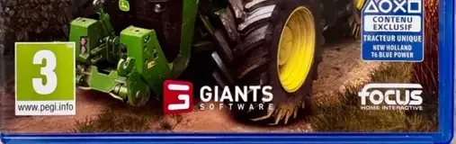 Farming Simulator 19, the PEGI square on its front