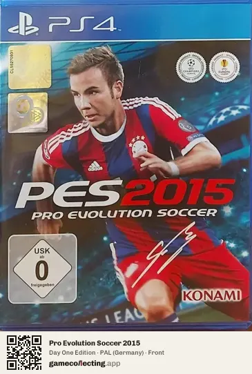 Pro Evolution Soccer 2015 PlayStation 4, Germany box front