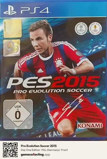 Pro Evolution Soccer 2015 PlayStation 4, Germany box front