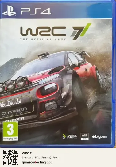 WRC 7 PlayStation 4, France box front