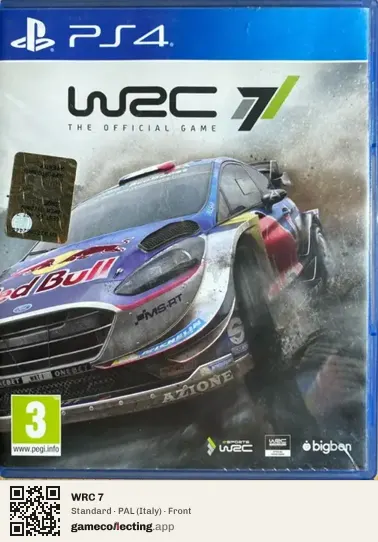 WRC 7 PlayStation 4, Italy box front
