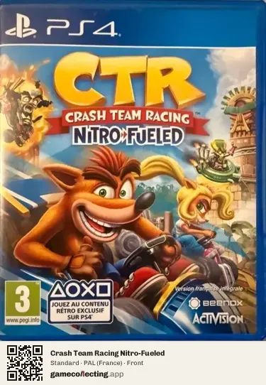 Crash Team Racing Nitro-Fueled PlayStation 4, France box front