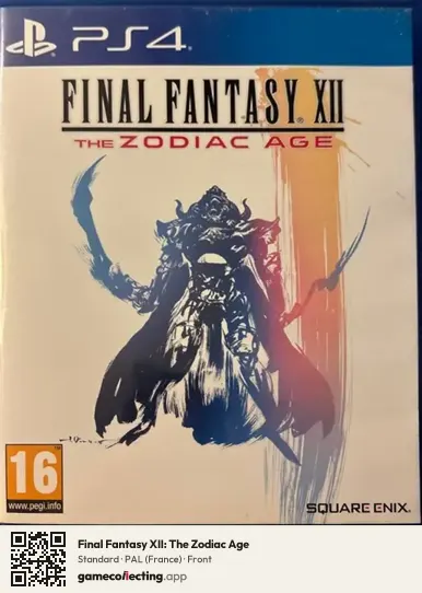 Final Fantasy XII: The Zodiac Age PlayStation 4, France box front