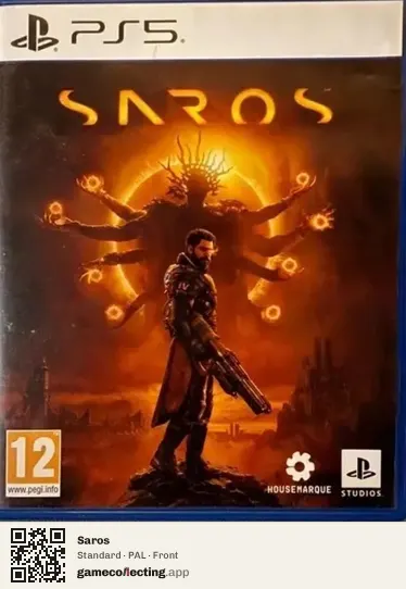 Saros PlayStation 5, PAL box front