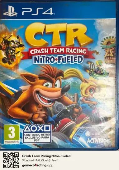 Crash Team Racing Nitro-Fueled PlayStation 4, Spain box front