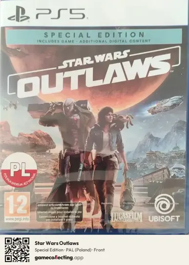 Star Wars Outlaws PlayStation 5, Poland box front