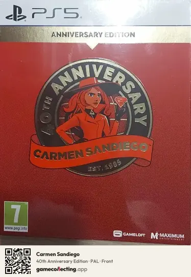 Carmen Sandiego PlayStation 5, PAL box front