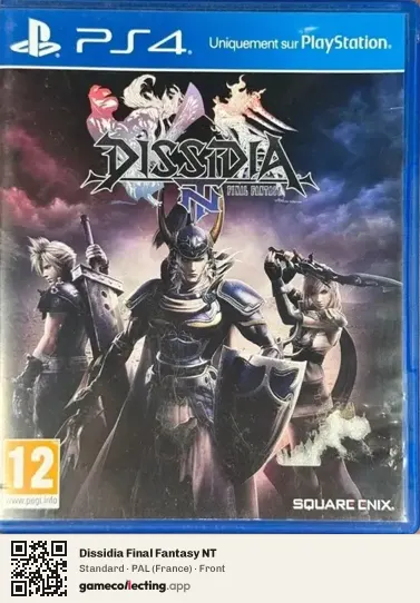 Dissidia Final Fantasy NT PlayStation 4, France box front