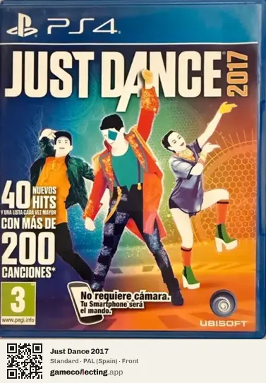 Just Dance 2017 PlayStation 4, Spain box front