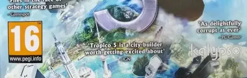 Tropico 5, the PEGI square on its front