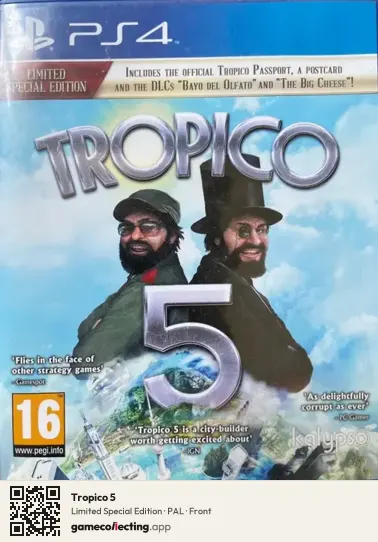 Tropico 5 PlayStation 4, PAL box front