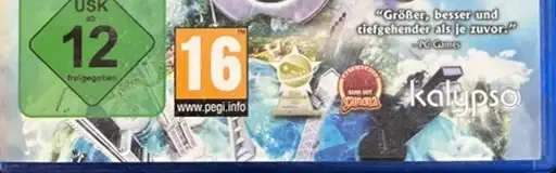 Tropico 5, the USK square on its front