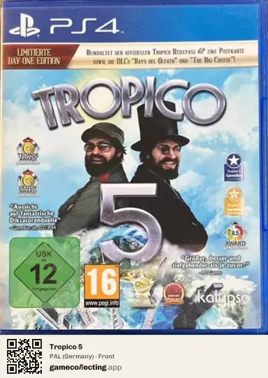 Tropico 5 PlayStation 4, Germany box front