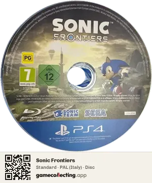 Sonic Frontiers PlayStation 4, PAL disc